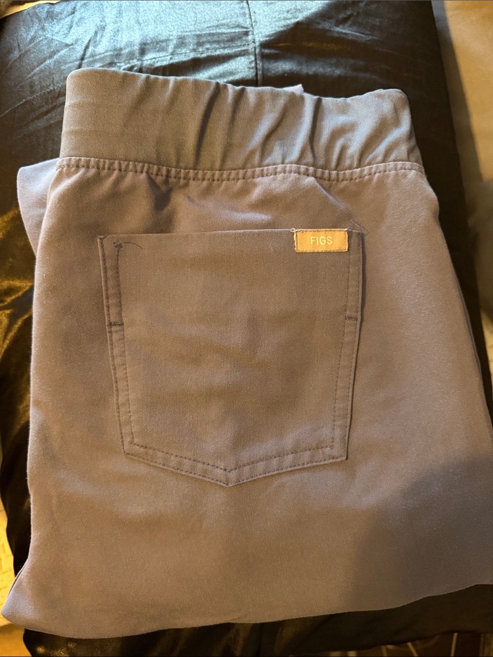 FIGS Slate Blue Scrub Pants with Back Pocket